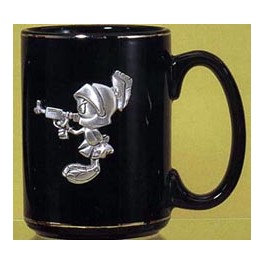Marvin the Martian with Gun Pewter Detailed Mug Marvin the Martian with Gun Pewter Detailed Mug