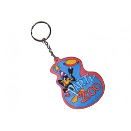 Daffy Duck "Party 2000" Etched Rubber Keychain Daffy Duck "Party 2000" Etched Rubber Keychain