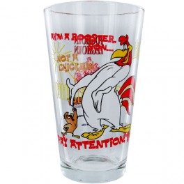 Foghorn Leghorn and Henery Hawk Pint Glass Foghorn Leghorn and Henery Hawk Pint Glass