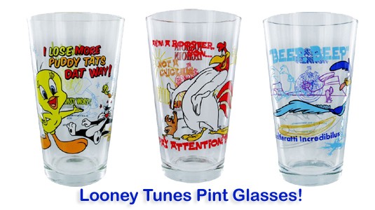 Looney Tunes Pint Glasses